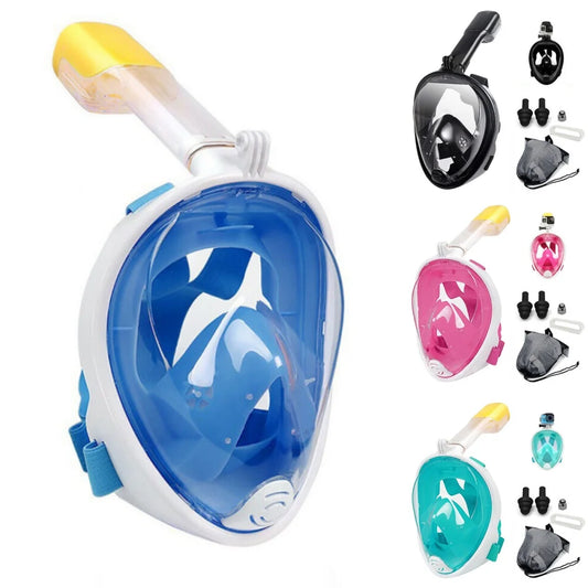 Kids and Adults Full Face Snorkeling Mask