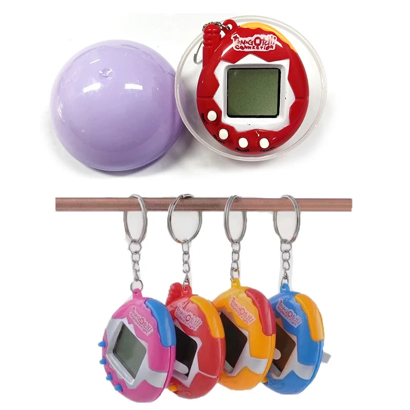 1PCS Funny Macaron Capsules Electronic Pets Tamagotchi 90S Nostalgic 49 Pets In One Virtual Cyber Digital Pet  Pixel Toys