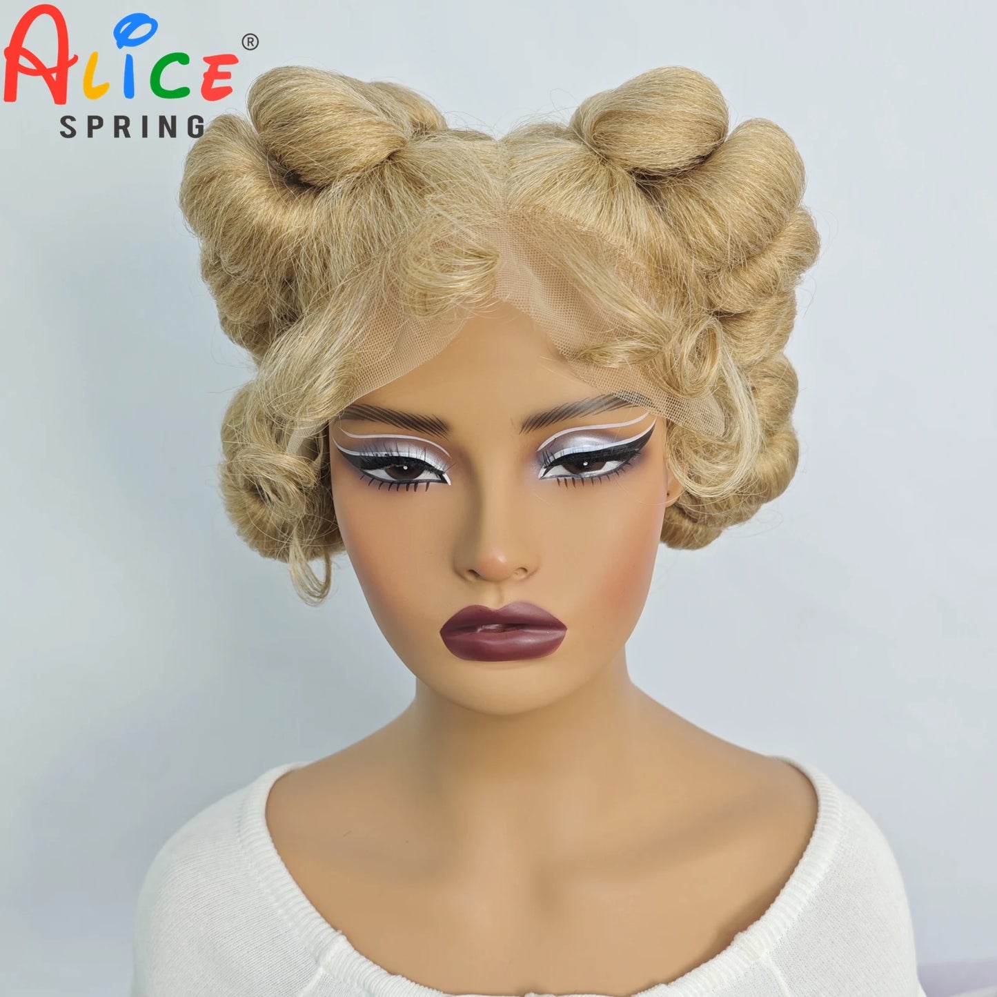 Transparent Full Lace Braided Wigs Short Cute Handmade Bantu Synthetic Braided Lace Wigs For Black Women Knotless Braids Wigs