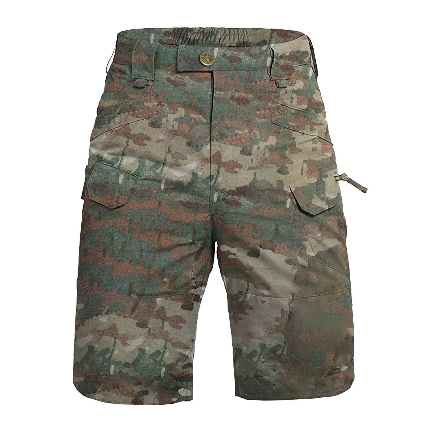 Pantalones cortos tipo cargo militares para hombre