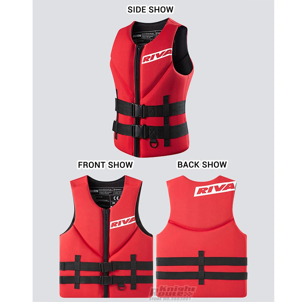 Adults Life Vest Motorboats Life vest Kayak Surf Wakeboard Fishing Raft Boat Swimming RescueVest Drifting  Safety Life Jacket