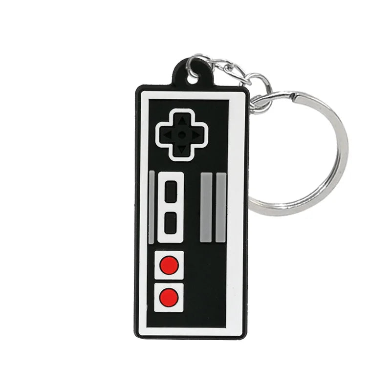 1PVC Game Pad PVC Keychain Boy’s Game Console Models Key Ring Fittings Funny Gift Key Chain USB Stick Accessories for Men Kids