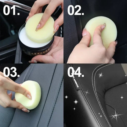 Car Leather Seat Maintenance Care Oil Multifunctional Cream Interior Polishing Stain Removal Refurbished Leather Sofa Cleaning