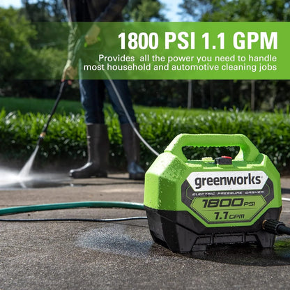 NEW 1800 PSI (1.1 GPM) Electric Pressure Washer PWMA Certified