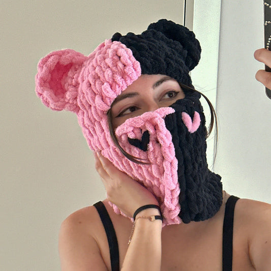 Funny Ears Knitted Hat Beanie ski masks