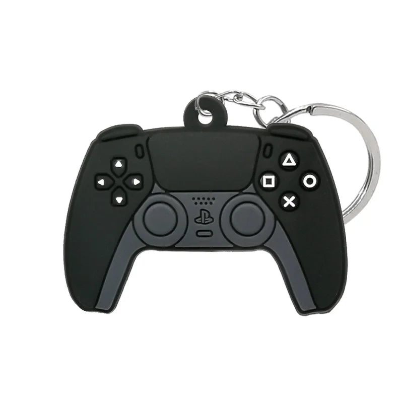 1PVC Game Pad PVC Keychain Boy’s Game Console Models Key Ring Fittings Funny Gift Key Chain USB Stick Accessories for Men Kids