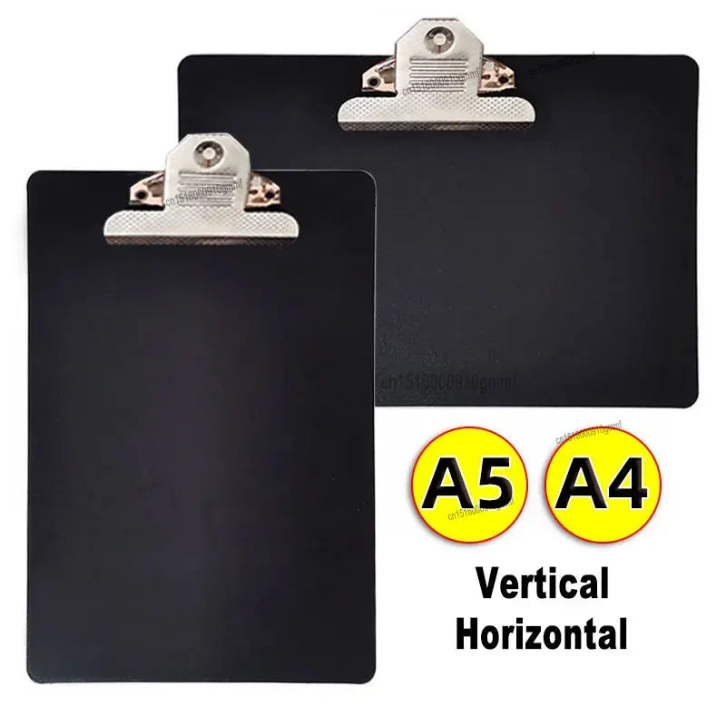 A4 A5 Plastic Clipboard Folder Ticket Menu Bills Document File Paper Clip Wordpad Office School Writing Drawing Pad Clamp Board