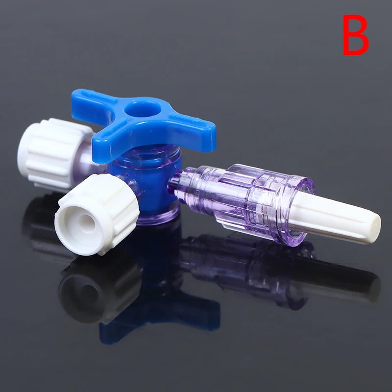 For Clinical Hospital Needle connector of syringe Adapter 2 or 3 Way Stopcock Flexiable T-Connector Extension Tube