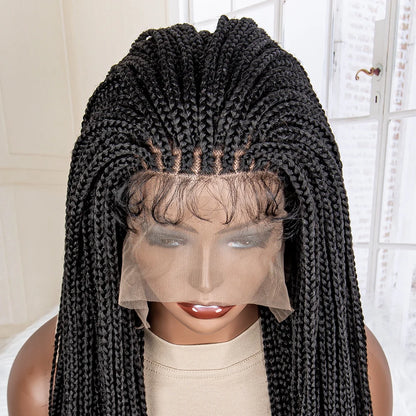 New Arrival 36 Inches Synthetic Knotless Box Braided Wigs 13x6 Lace Frontal with Baby Hair