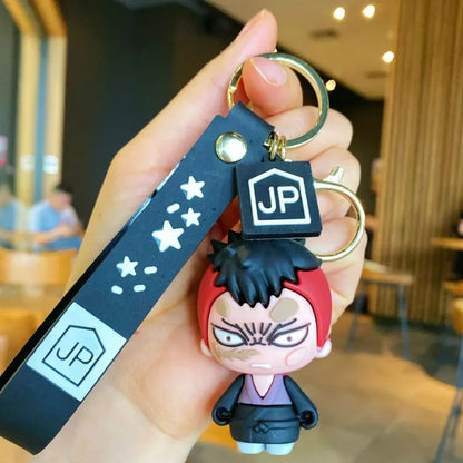 Demon Slayer Cartoon Keychain Anime Action Figures Kamado Tanjirou Nezuko Hashibira Inosuke Cartoon Doll Car Key Decoration Gift