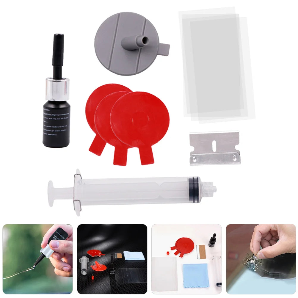 Windshield Crack Repair Kit Body Repair Tool Glass Crack Repair Supply Windshield Repair Car Window Repair Tools Glass