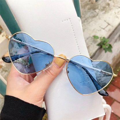 Metal Heart Shaped Sunglasses