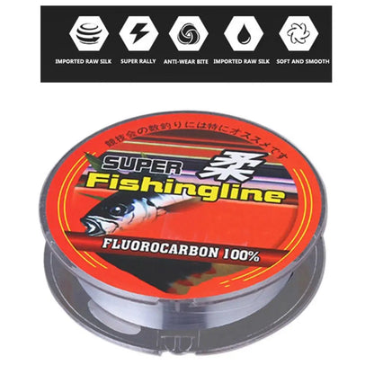 50m Super-Strength Nylon Line Fishing Main Line Fish Gear Accessories Super Strong Monofilament Fishing Line