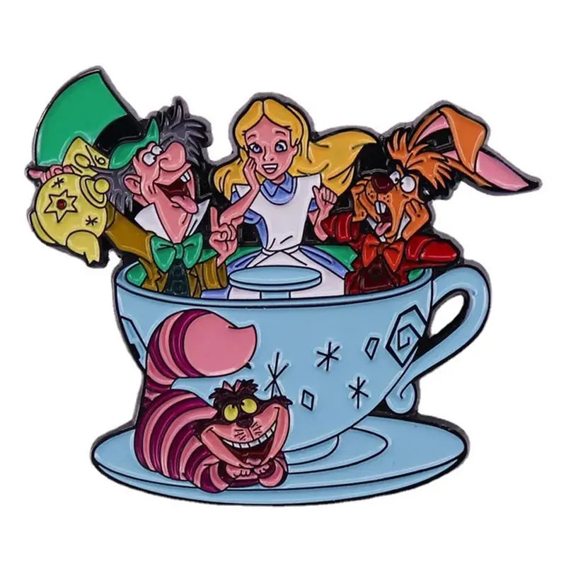 Alice In Wonderland Enamel Pins