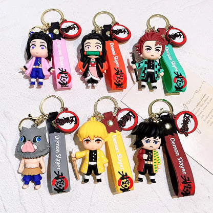 Anime 3D Silicon Keychain