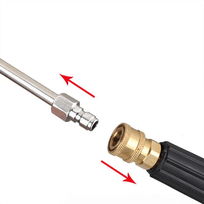 25°/90° High Pressure Power Water Gun Extension Spray Wand Nozzle 1/4" U-shape Angled Lance Cleaning Tool