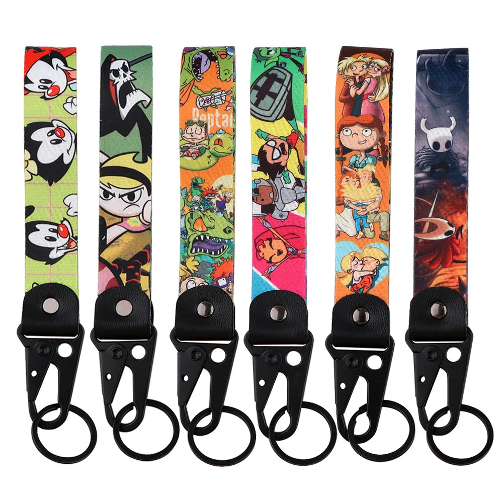 Classic Cartoon Lanyard Cellphone Strap For Keychain ID Card Badge Holder Keyrings Bracelet Wrist Phone Accessories LX1158