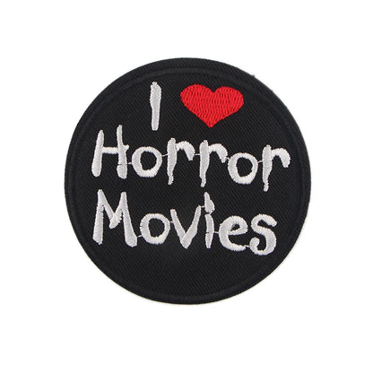 Halloween Embroidered Patches for Clothing Stickers Iron on Patches Stripes DIY Appliques Patches on Clothing Badges Stickers