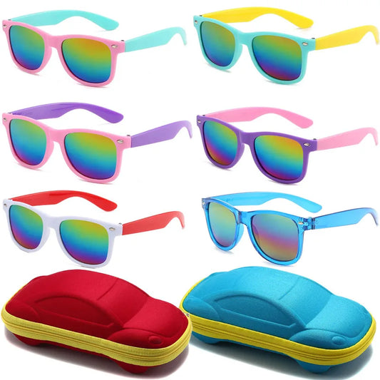 Non-polarized Children's Sunglasses Flexible Outdoor Kids Sun Glasses Summer UV Boy Girl Eye Protection Eyeglasses Gafas De Sol