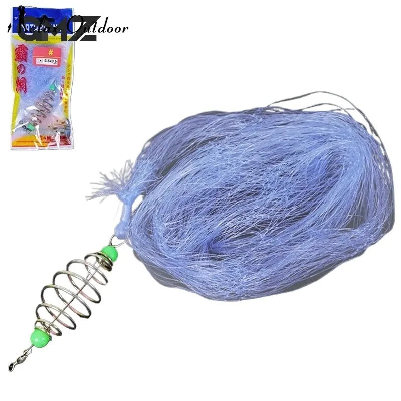 Fishing Nets Net Traps Mesh Luminous Bead Nets Sea Fish Nets Fishing Gear Copper Shoals Cast Gill Feeders Fishing Tool