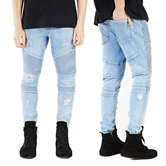 Slim Racer Biker Jeans