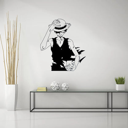 Luffy One Piece Anime Cartoon Vinyl Wall Stickers