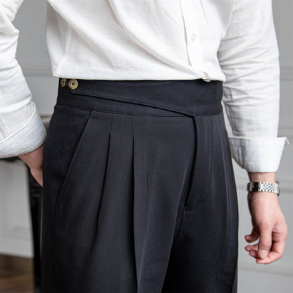 Suit Pants High Waist Straight