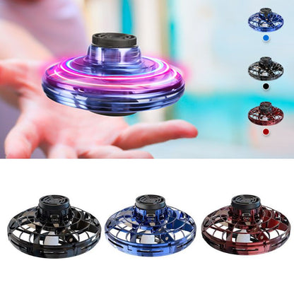 Juguete Drone LED UFO Tipo Helicóptero Volador Spinner