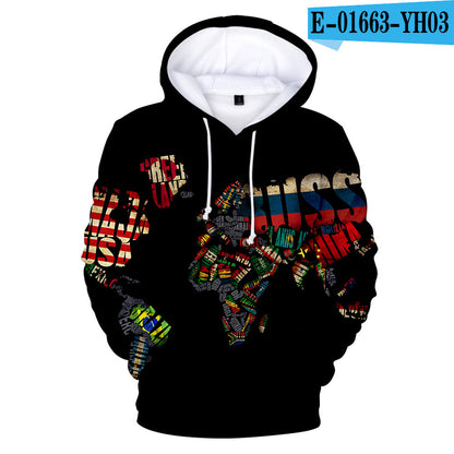 SUDADERA CON CAPUCHA MAPA