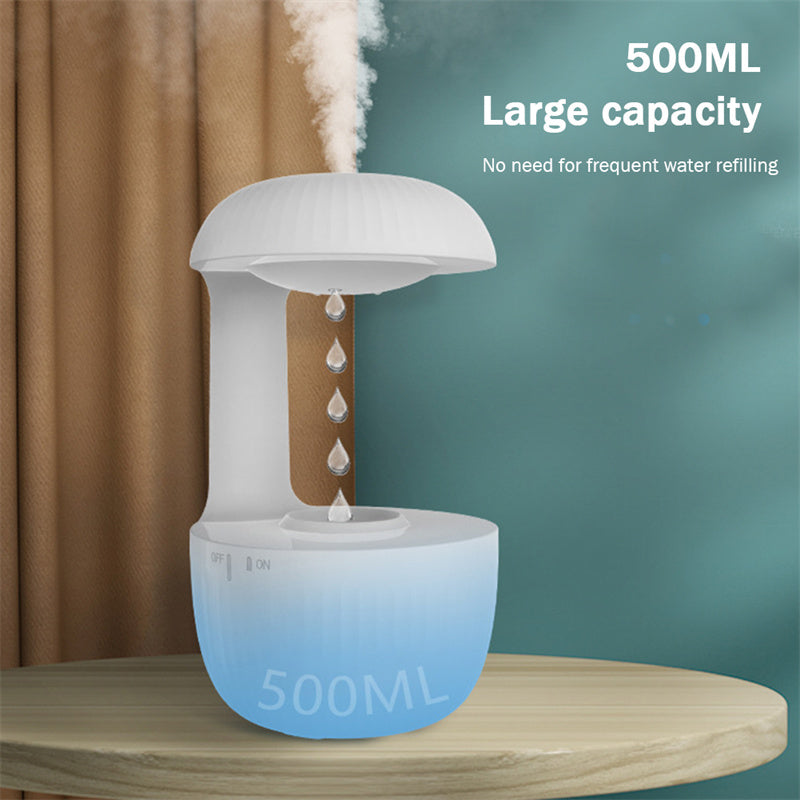 Humidificador de aire antigravedad con gotas de agua levitantes