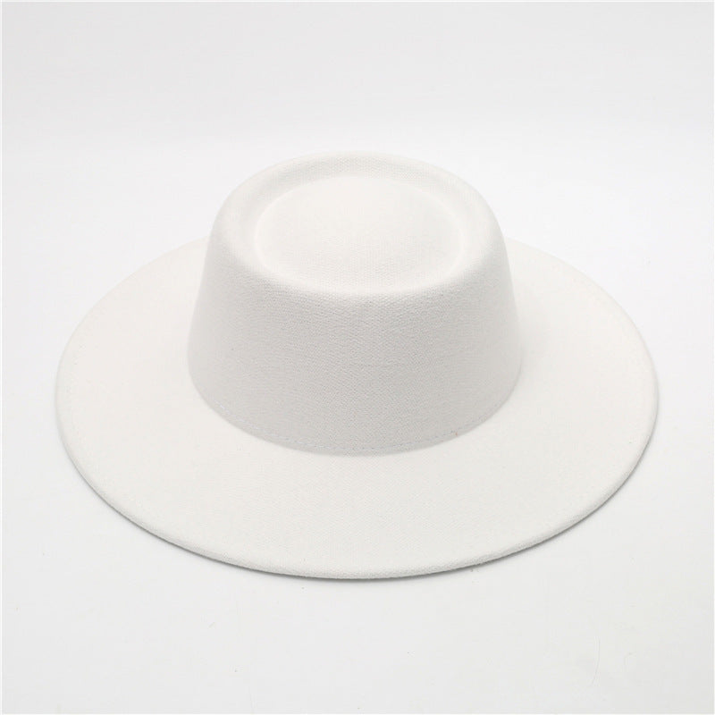 Sombrero Fedora retro de ala ancha de 8 cm