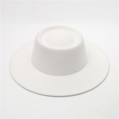 Sombrero Fedora retro de ala ancha de 8 cm