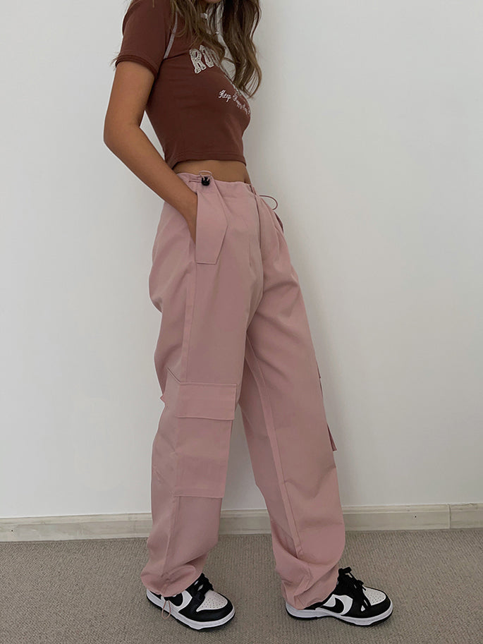 Retro Street High Street Three-dimensional Trousers