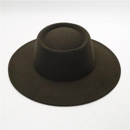 Sombrero Fedora retro de ala ancha de 8 cm