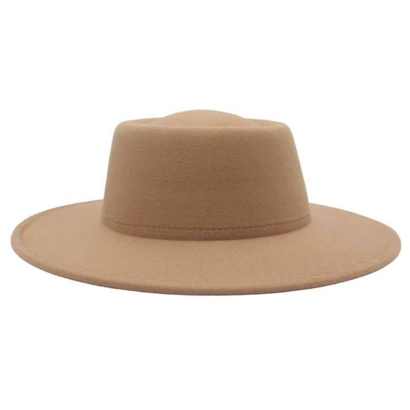 Sombrero Fedora retro de ala ancha de 8 cm