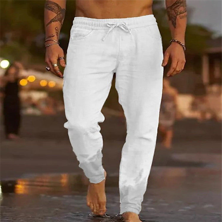 Pantalones de playa sueltos para hombre