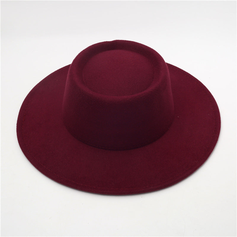 Sombrero Fedora retro de ala ancha de 8 cm