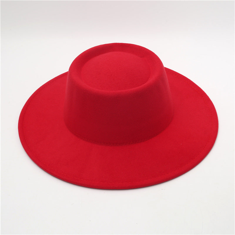 Sombrero Fedora retro de ala ancha de 8 cm