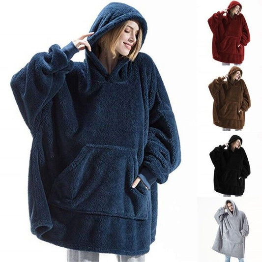 Hoodie Sweatshirt Wearable Blanket