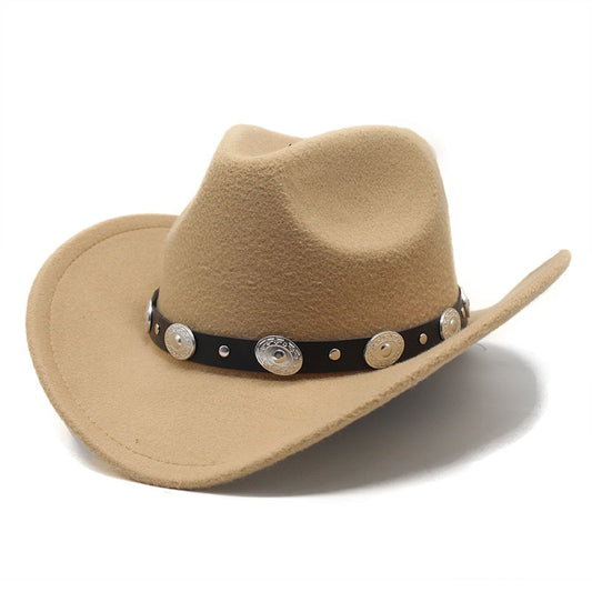 Minority Style Woolen Western Cowboy Hats