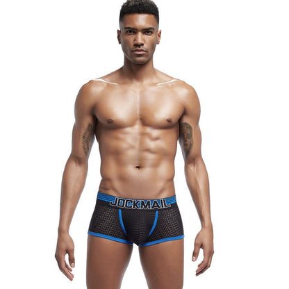 Boxer de ropa interior para hombre Boxers de malla transpirable