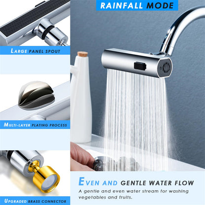 Multifunctional waterfall Water Nozzle