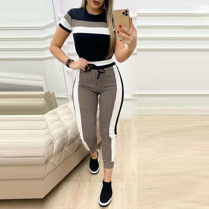 long Sleeve High Waist Pant Two piece Mesh