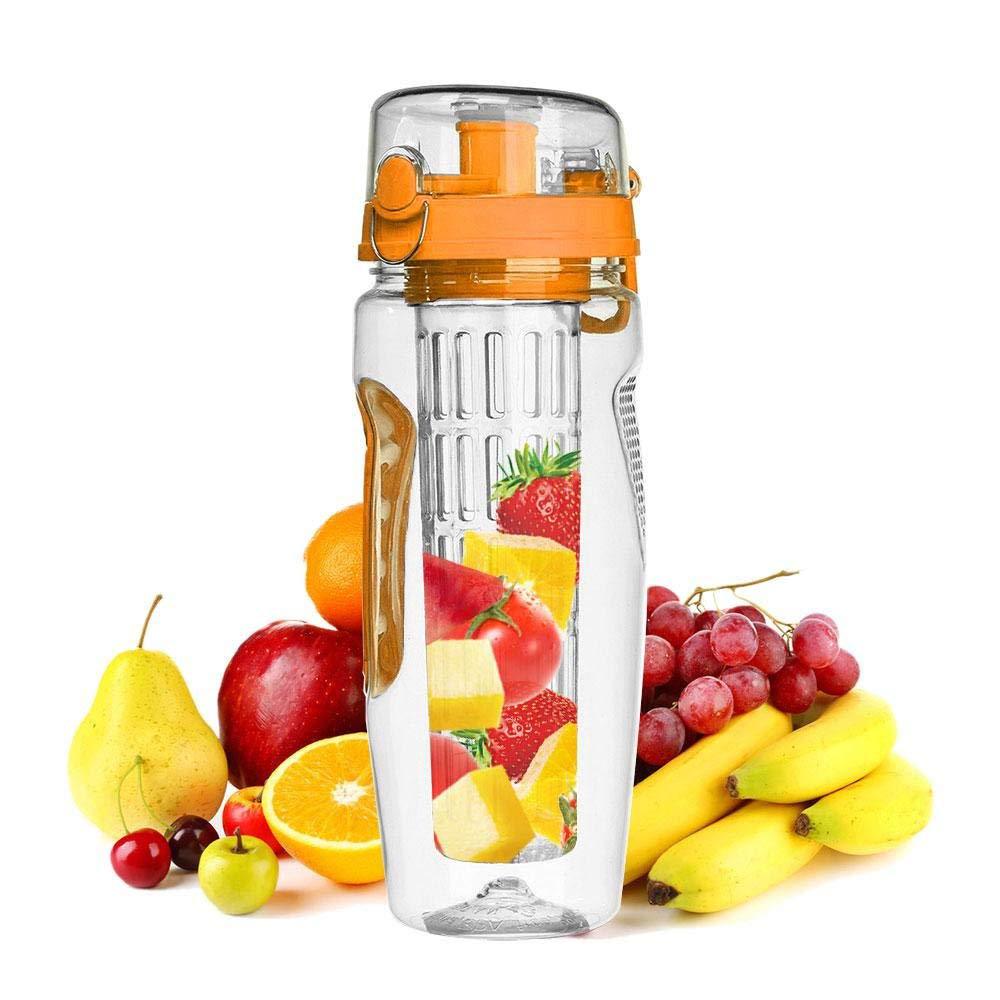 Botellas de agua con infusor de frutas deportivas