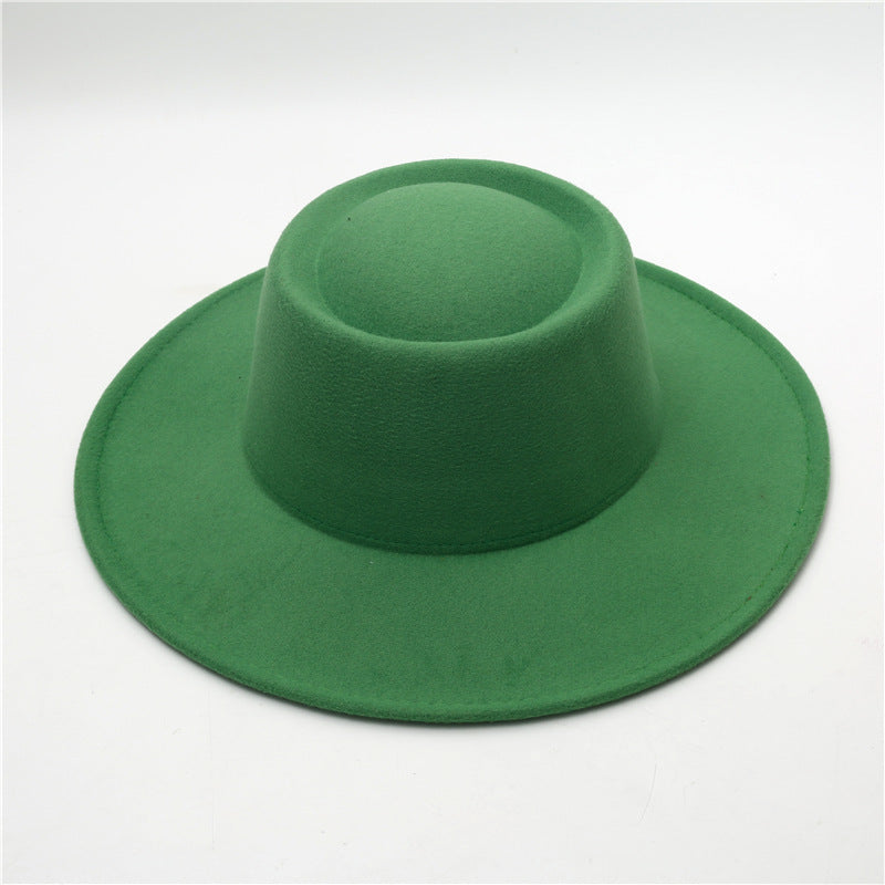 Sombrero Fedora retro de ala ancha de 8 cm