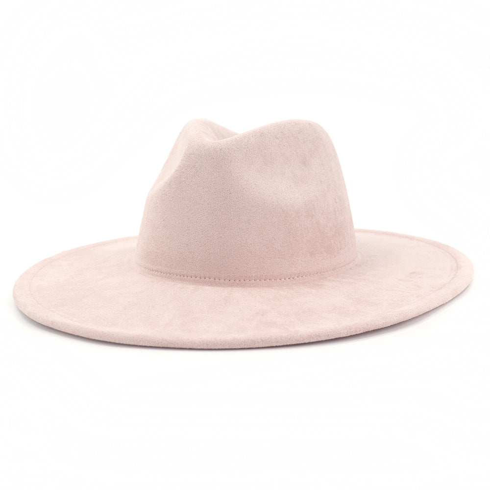 Suede Flat Edge Gentlemen's Hat