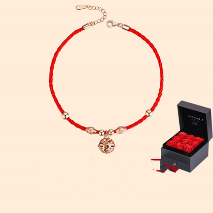 Niche Red Rope Anklet