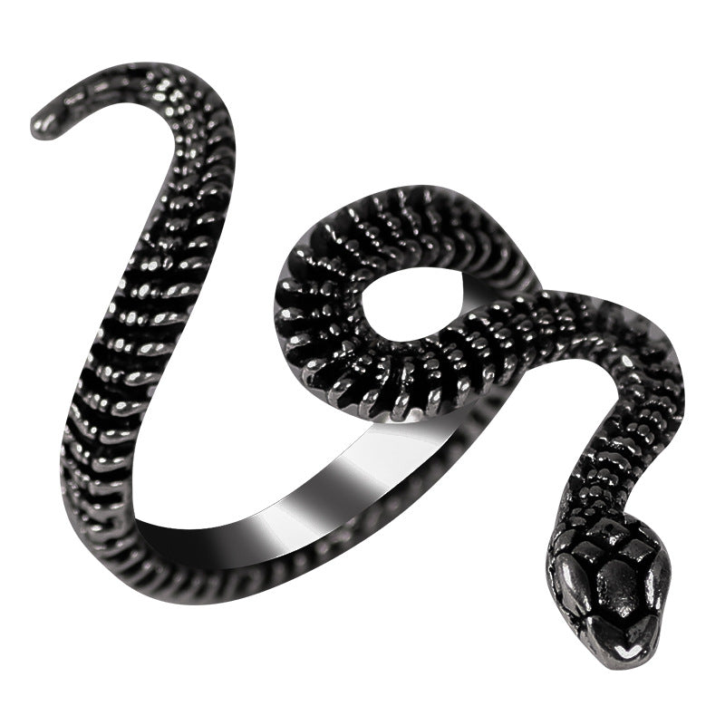 Index Finger Antique Snake Ring