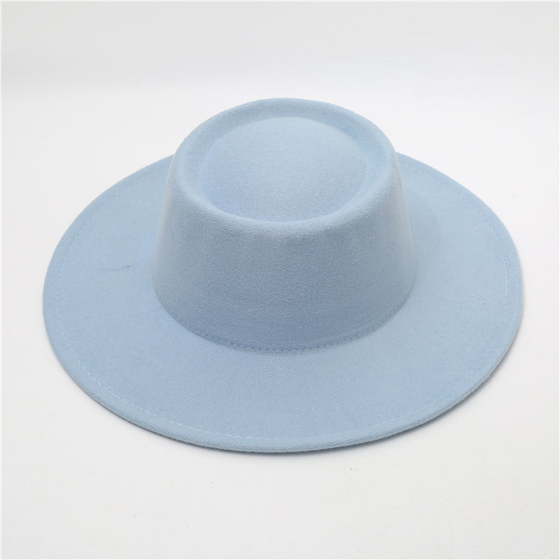 Sombrero Fedora retro de ala ancha de 8 cm