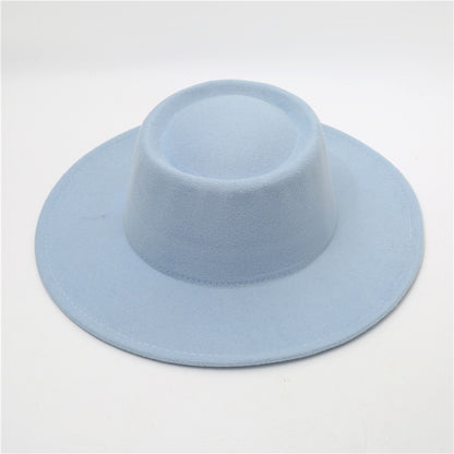 Sombrero Fedora retro de ala ancha de 8 cm